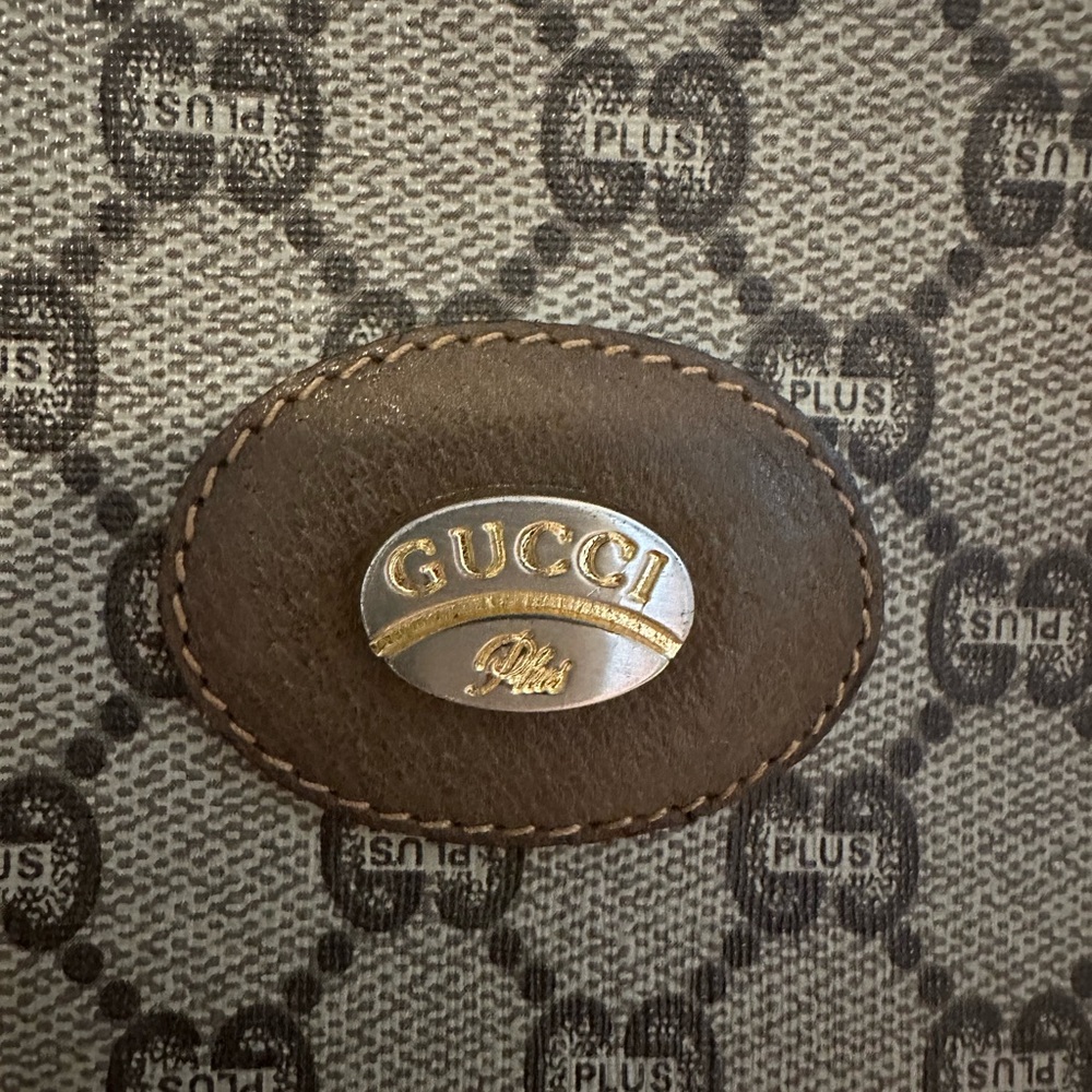 Gucci Brown Monogram Clutch -Authentic - Picture 7 of 9